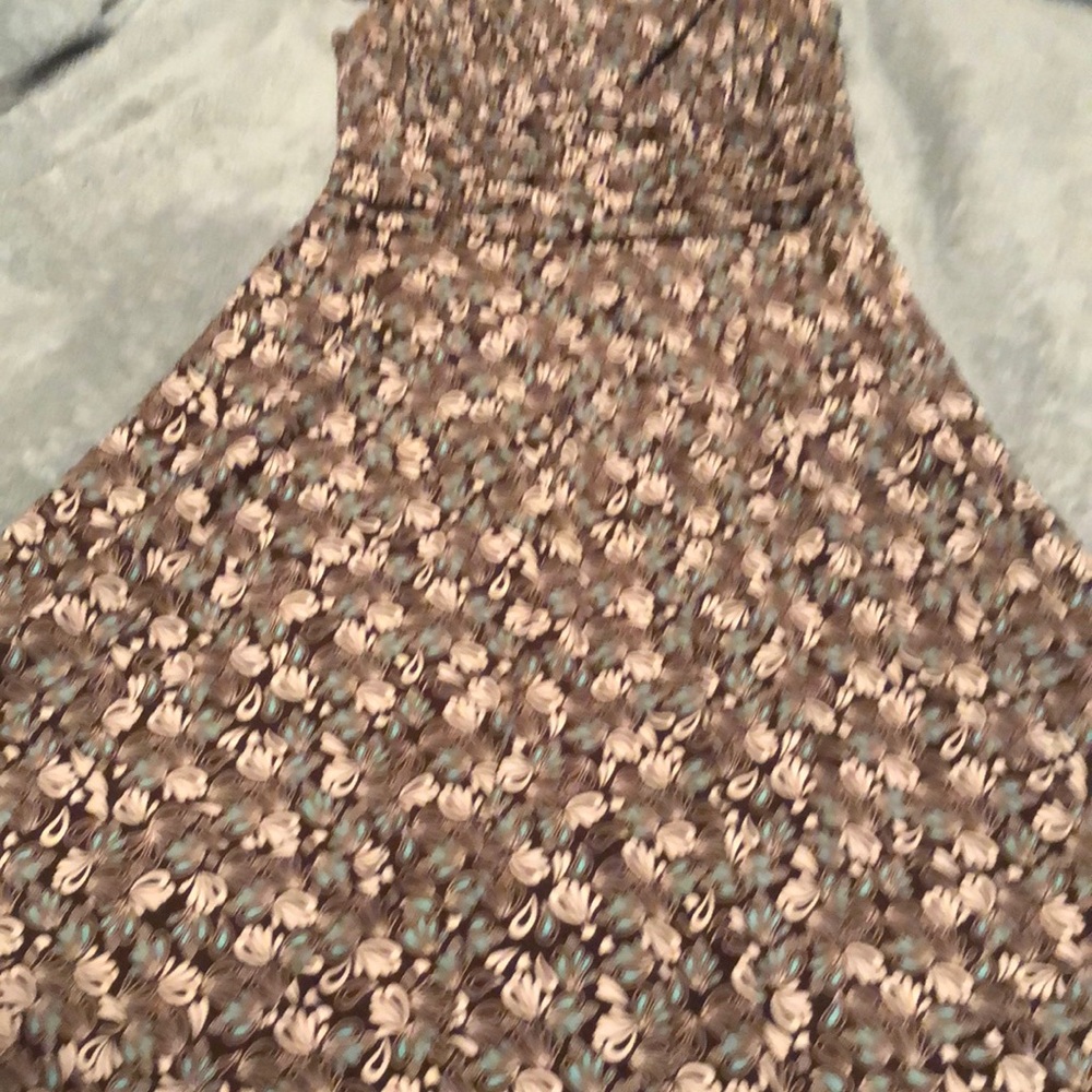 Dressbarn Black and Teal Floral Dress